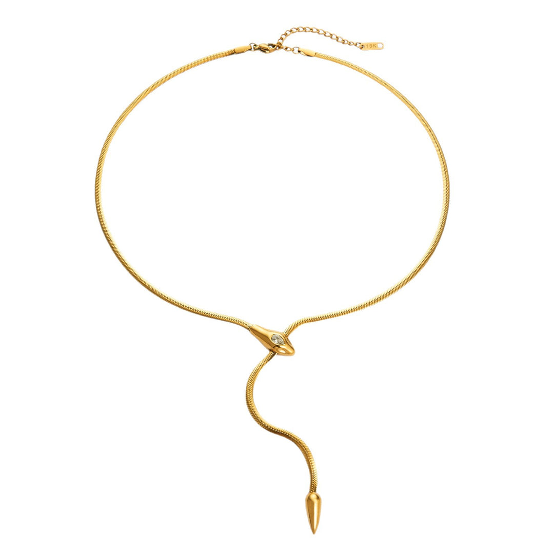 Snake bone necklace