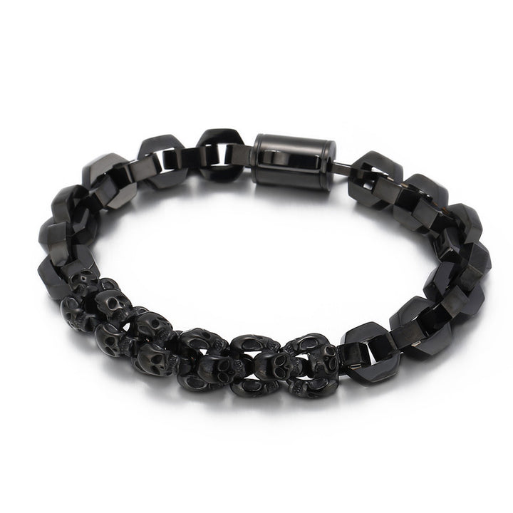 Spliced skull polygon bracelet
