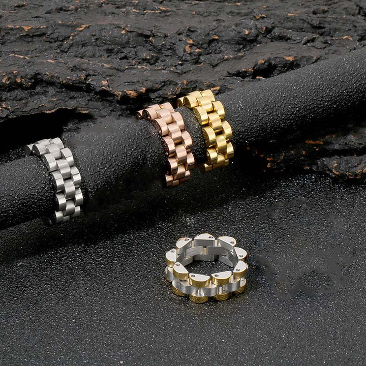Watch chain design ring