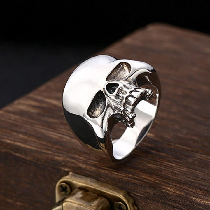 Mirror Skull Ring