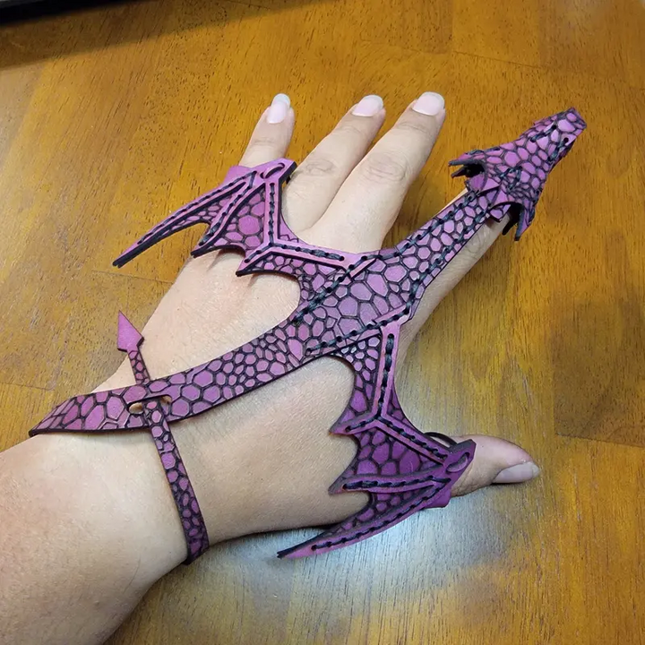 Leather Dragon Bracelet