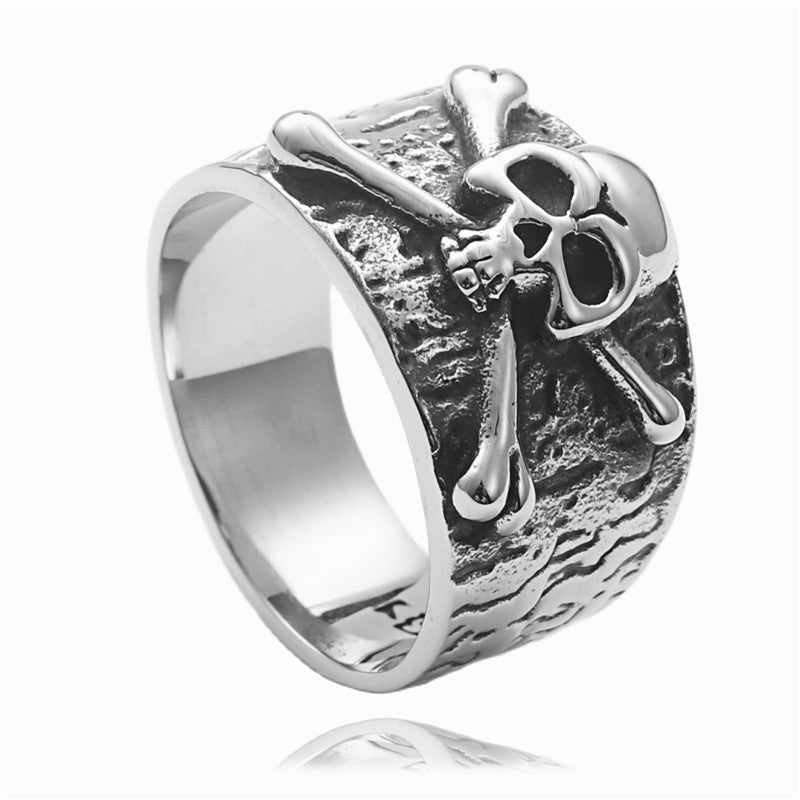 Gemstone skull ring