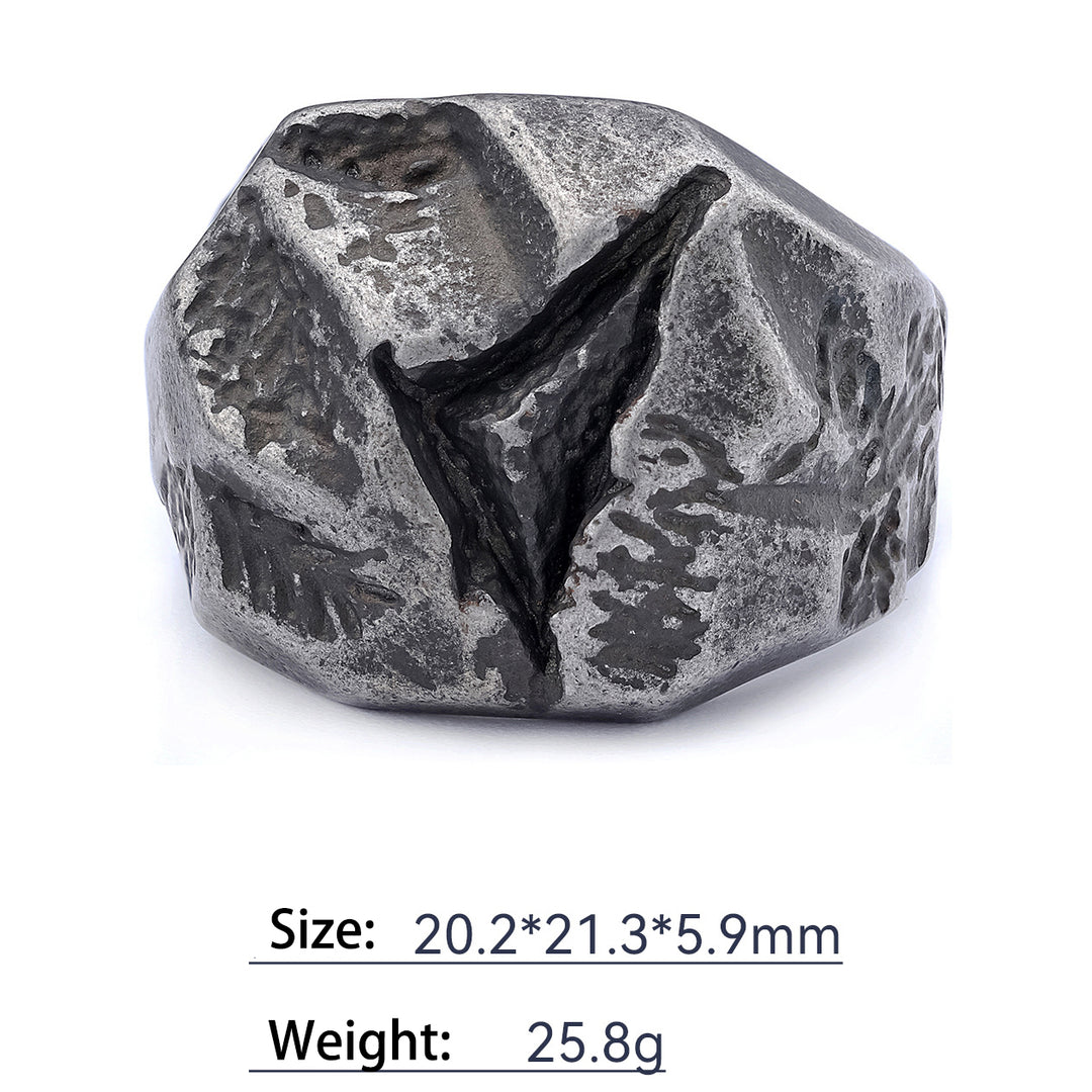 Meteorite style ring