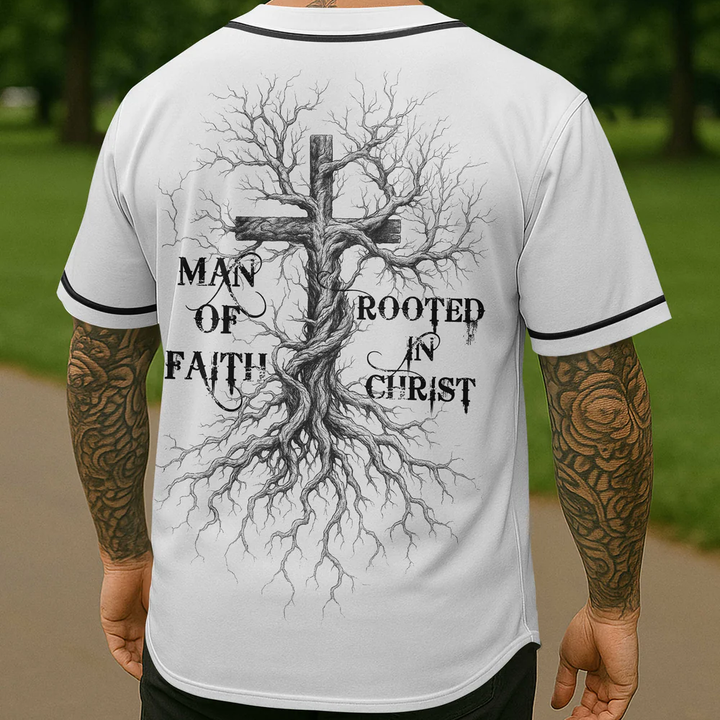Man Of Faith Rooted In Christ All Over Print Jersey