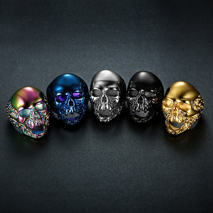 Zombie Skull 925 Silver Ring