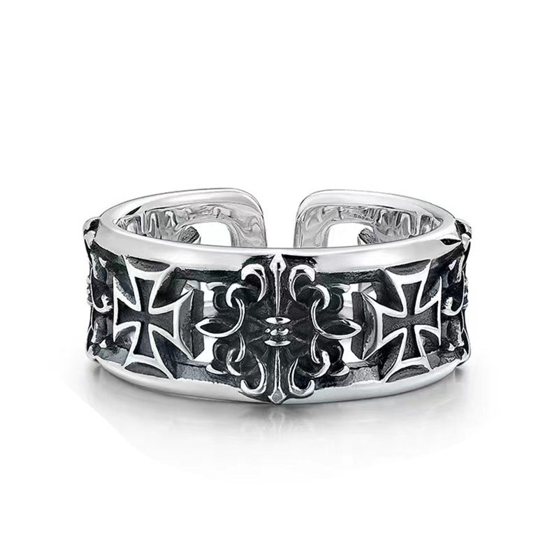 Vintage Crusader 925 Silver Ring