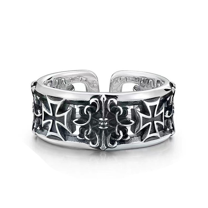 Vintage Crusader 925 Silver Ring