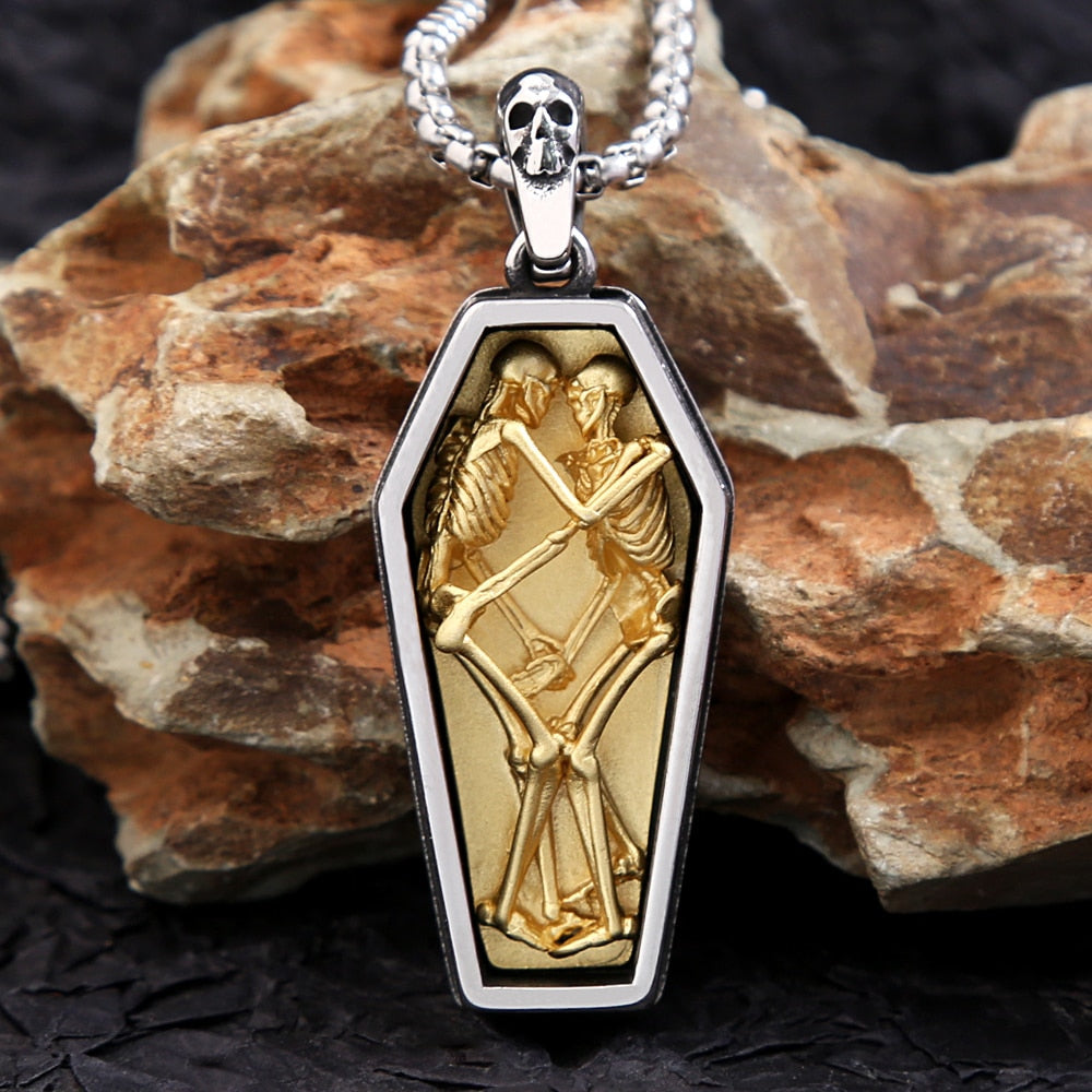 Street-style shield pendant