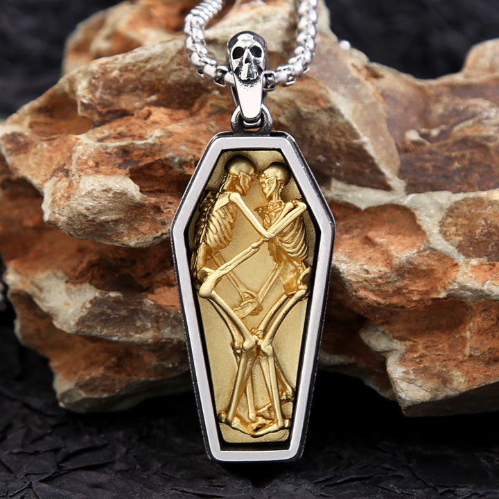 Street-style shield pendant