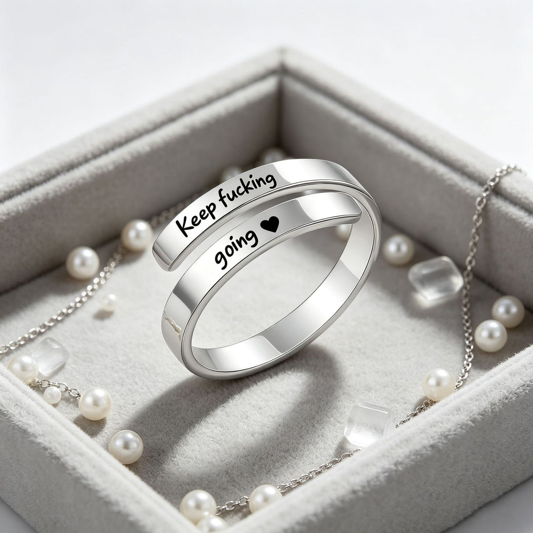 New Dad I Love You Engraved Titanium Steel Ring