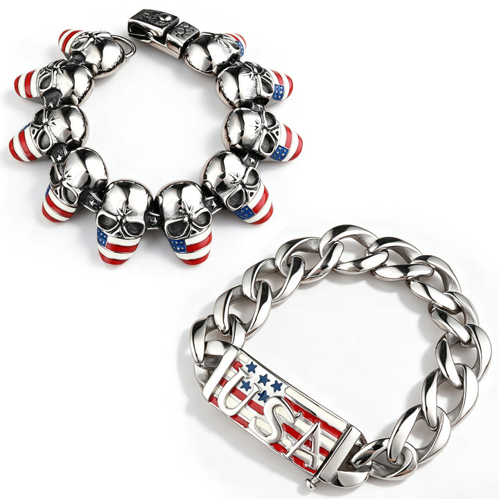 Vintage Cuban-style street hip-hop bracelet