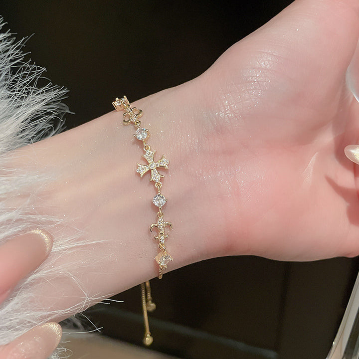 Cross Pendant Bracelet Set