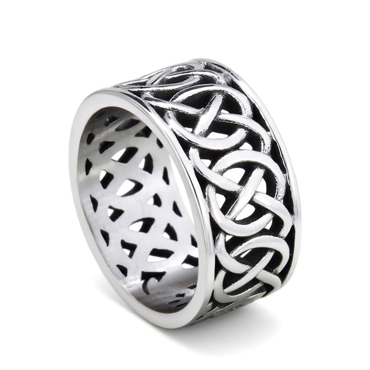 Pineapple leaf openwork unisex ring