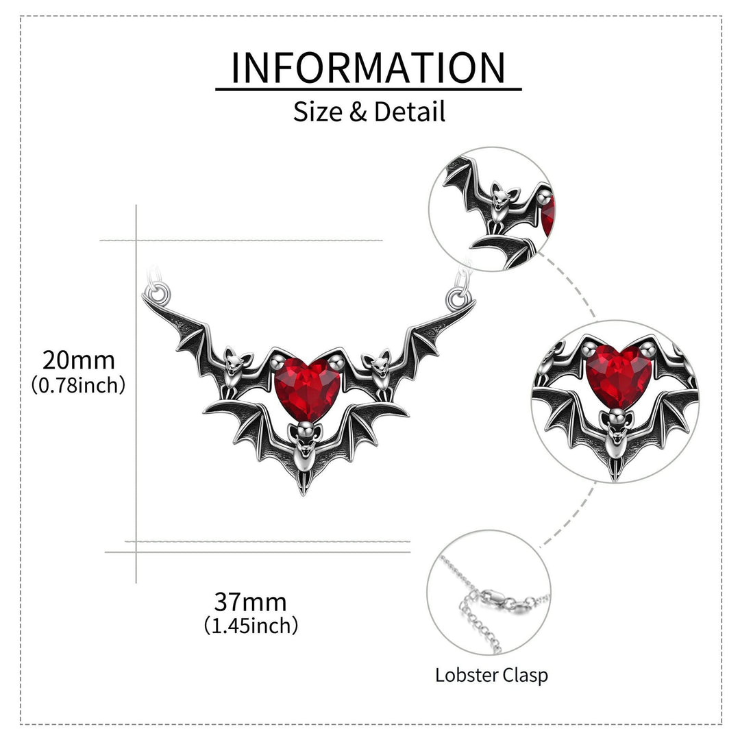 Gothic Heart Claw Necklace