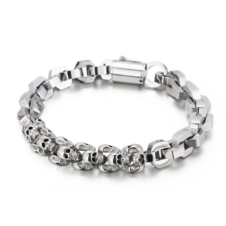 Spliced skull polygon bracelet