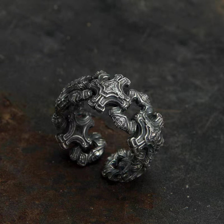 Gothic cross ring