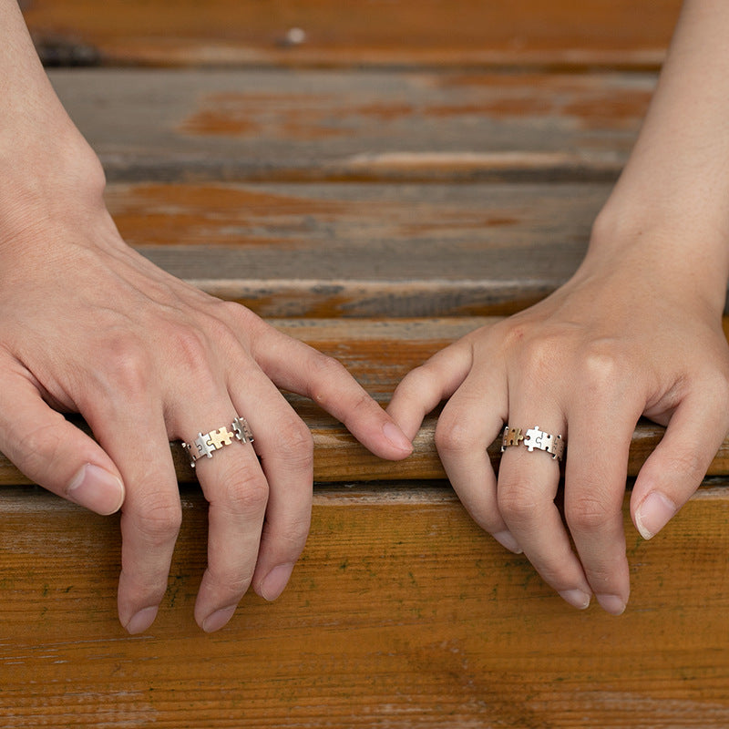 925 silver puzzle ring