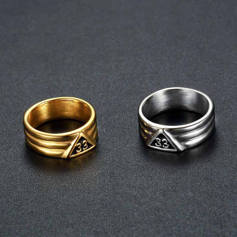 Arabic numeral 33 ring