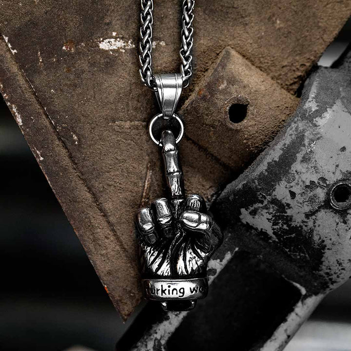Middle Finger Necklace