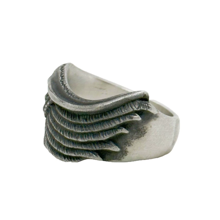 Vintage Eagle Skull Wing Adjustable Ring