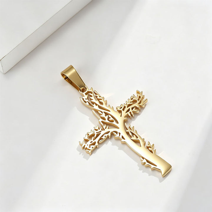 Tree of Life Cross Necklace