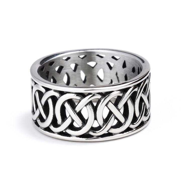 Pineapple leaf openwork unisex ring
