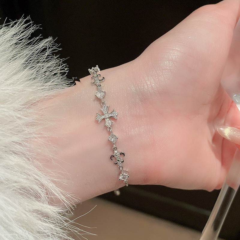 Cross Pendant Bracelet Set