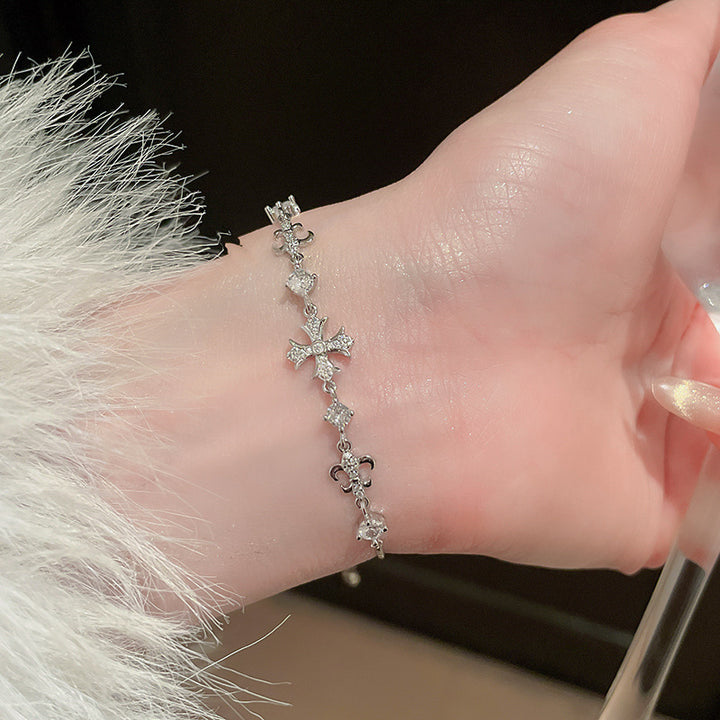 Cross Pendant Bracelet Set