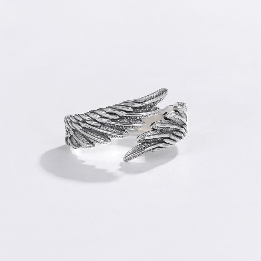 Guardian Angel Feather Wing Ring