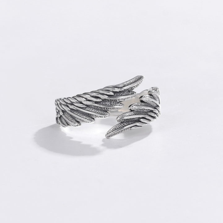 Guardian Angel Feather Wing Ring