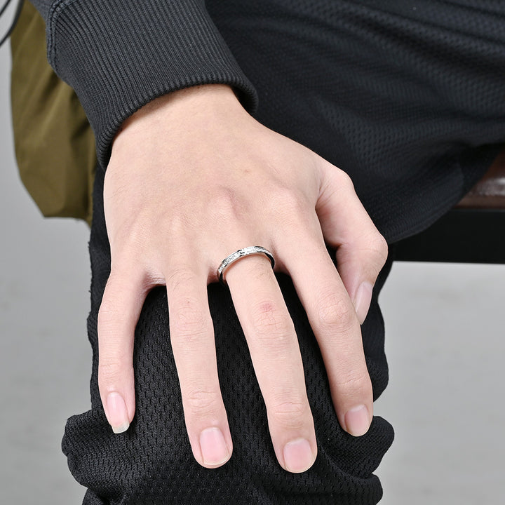 Cross Paved Band Ring