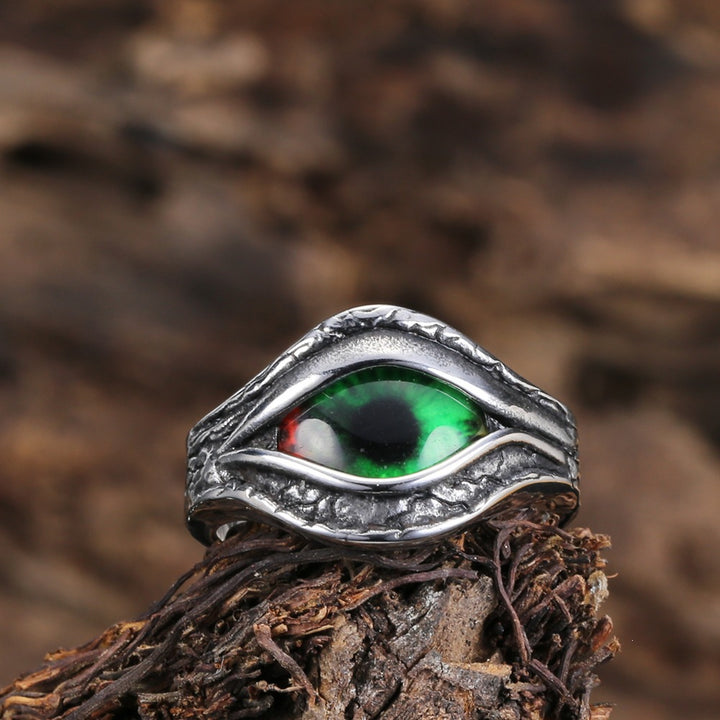 Retro Evil Eye Stainless Steel Ring