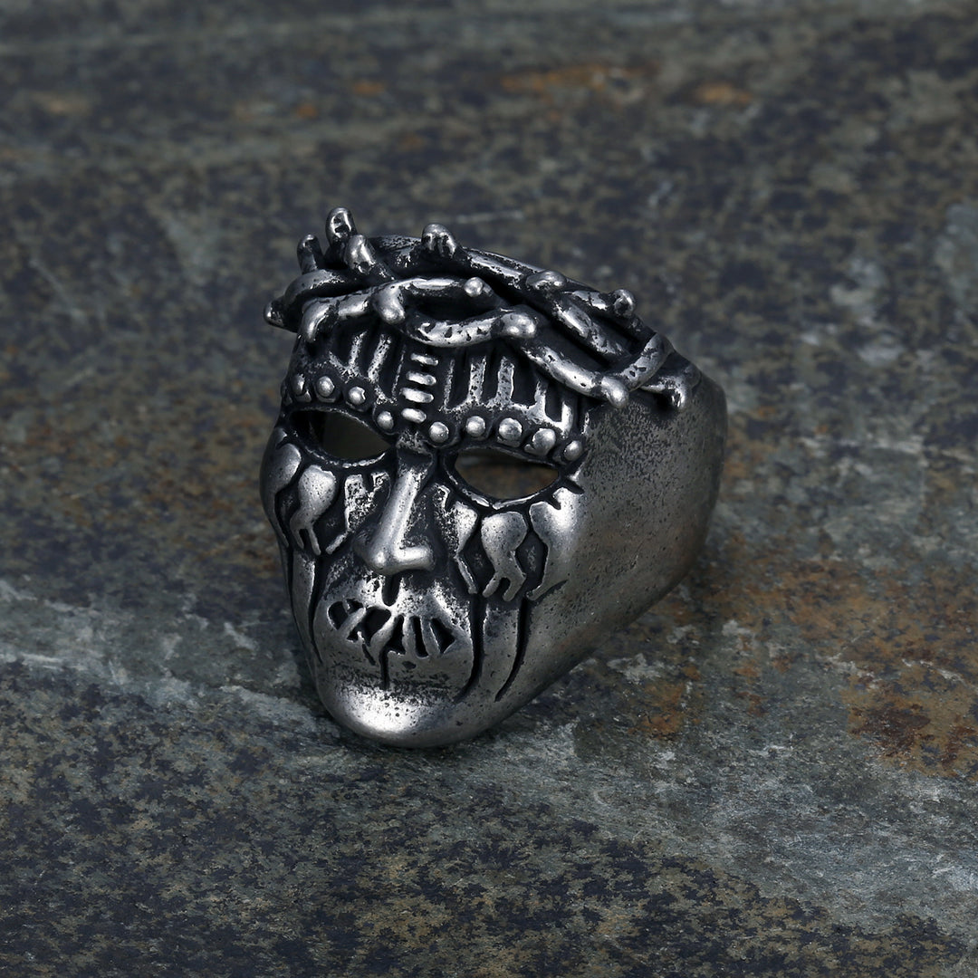 Dreadlock skull ring
