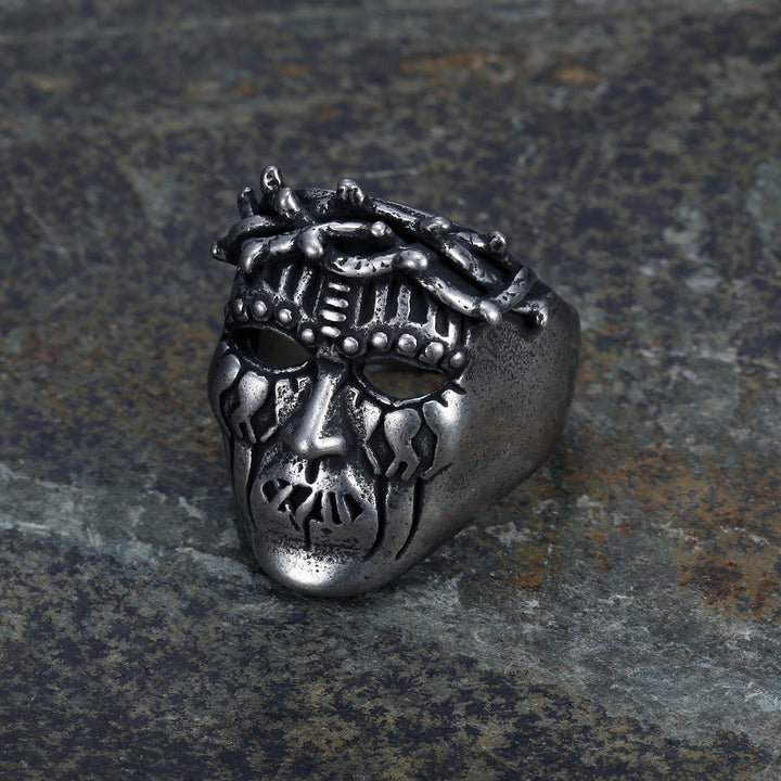Dreadlock skull ring