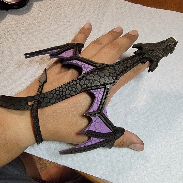 Leather Dragon Bracelet