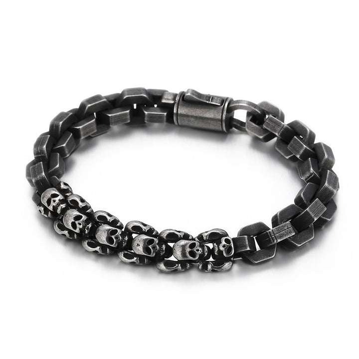 Spliced skull polygon bracelet