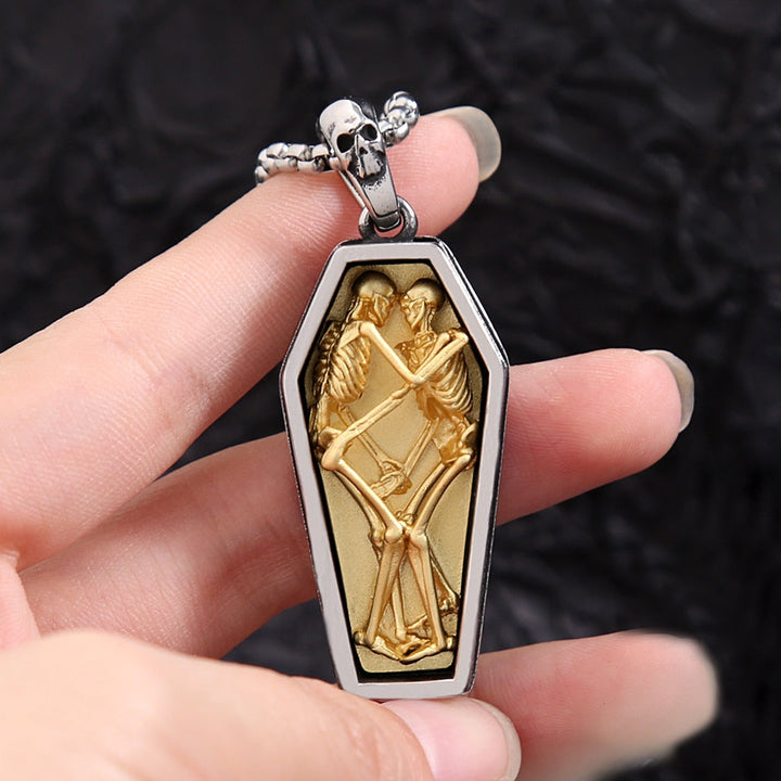 Street-style shield pendant