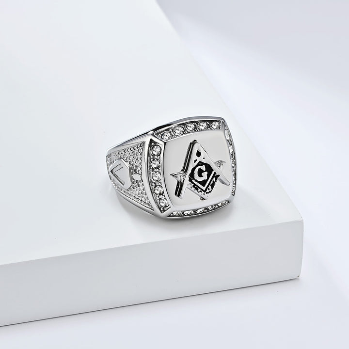 Retro Hip-Hop Style Steel Ring