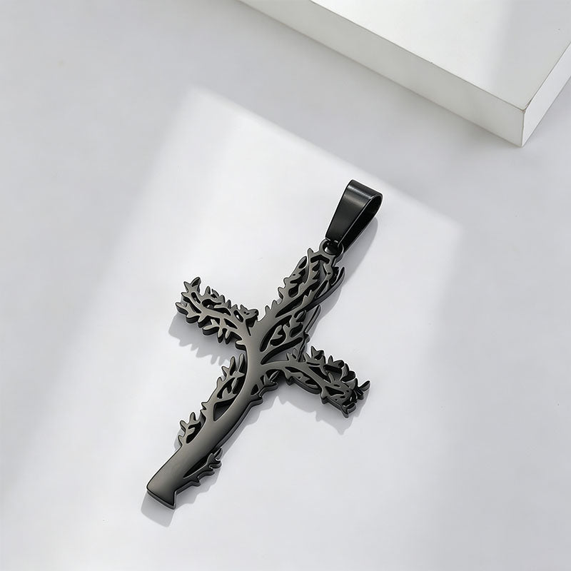 Tree of Life Cross Necklace