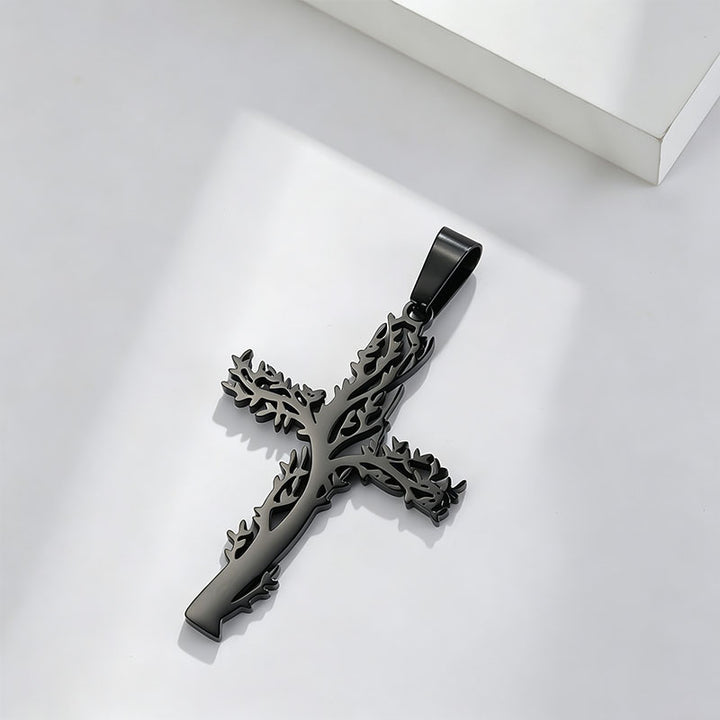 Tree of Life Cross Necklace