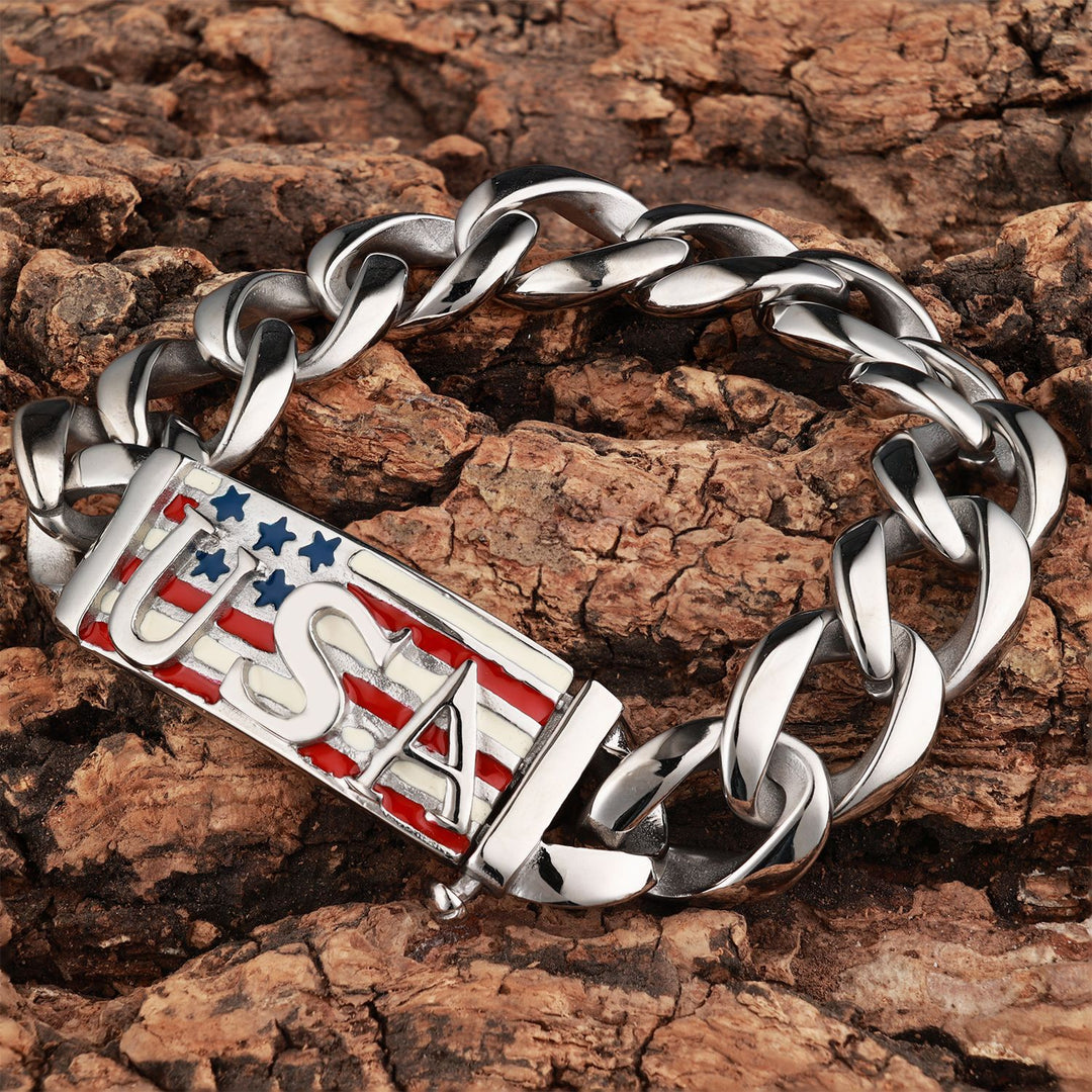 Vintage Cuban-style street hip-hop bracelet