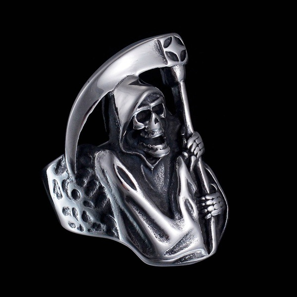 Sterling Silver Death Ring
