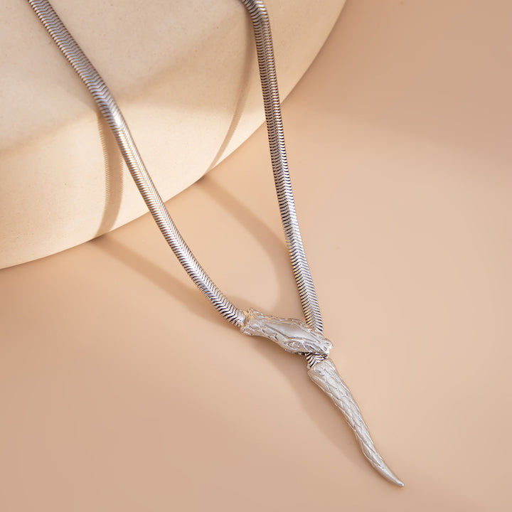 Snake bone necklace