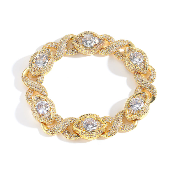 Infinity Eye Figure 8 Diamond Bracelet
