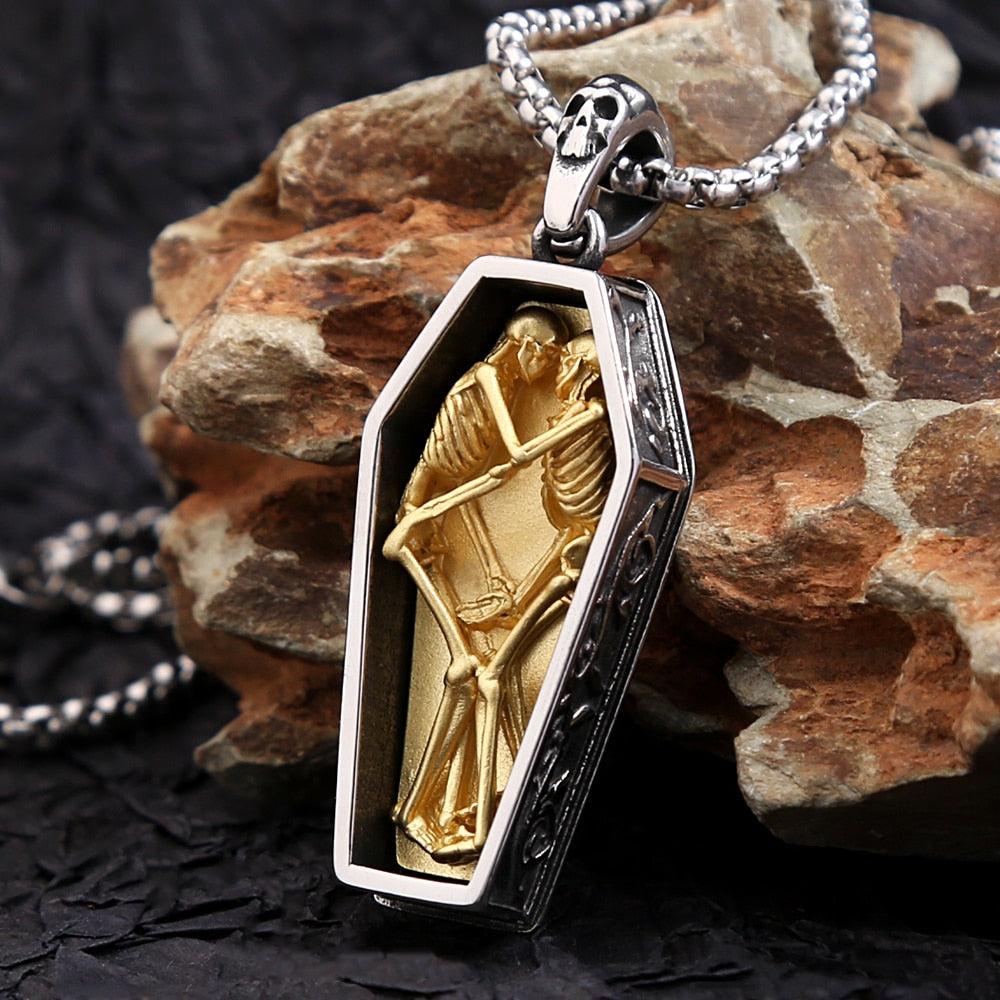 Street-style shield pendant
