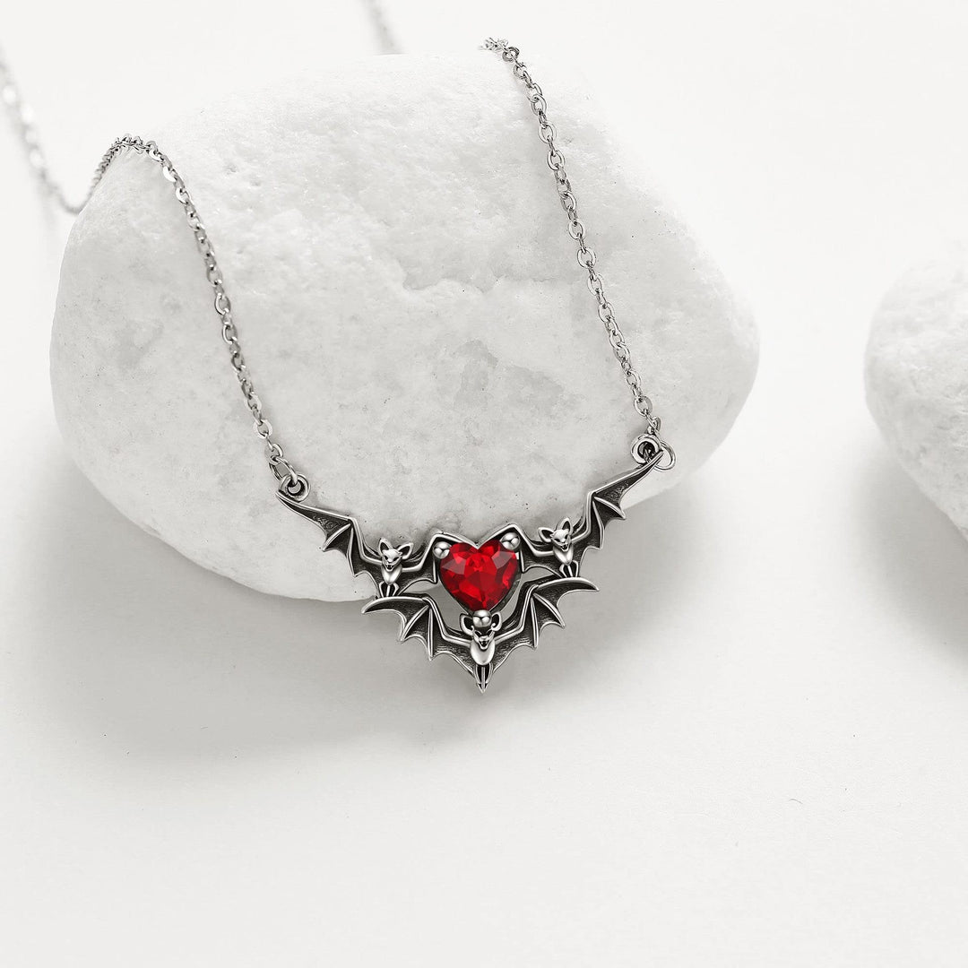 Gothic Heart Claw Necklace