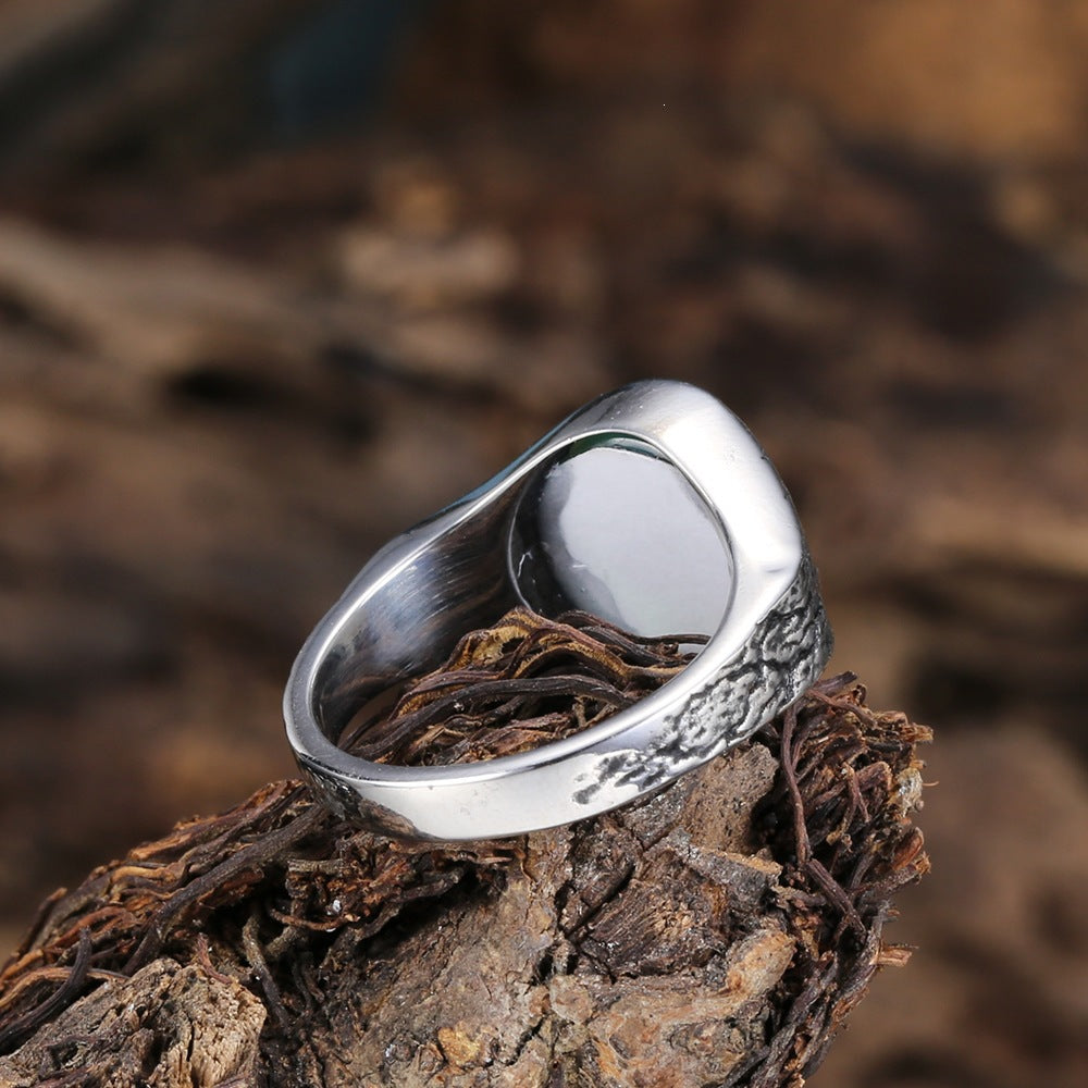 Retro Evil Eye Stainless Steel Ring