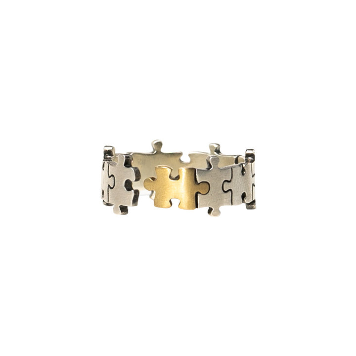 925 silver puzzle ring