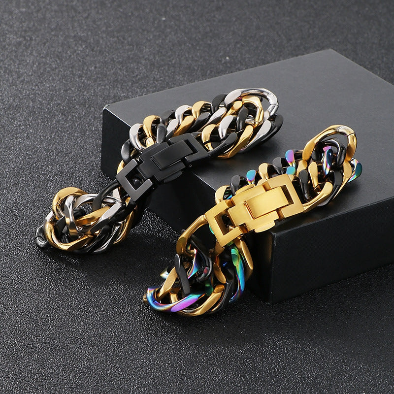 Simple mixed color bracelet