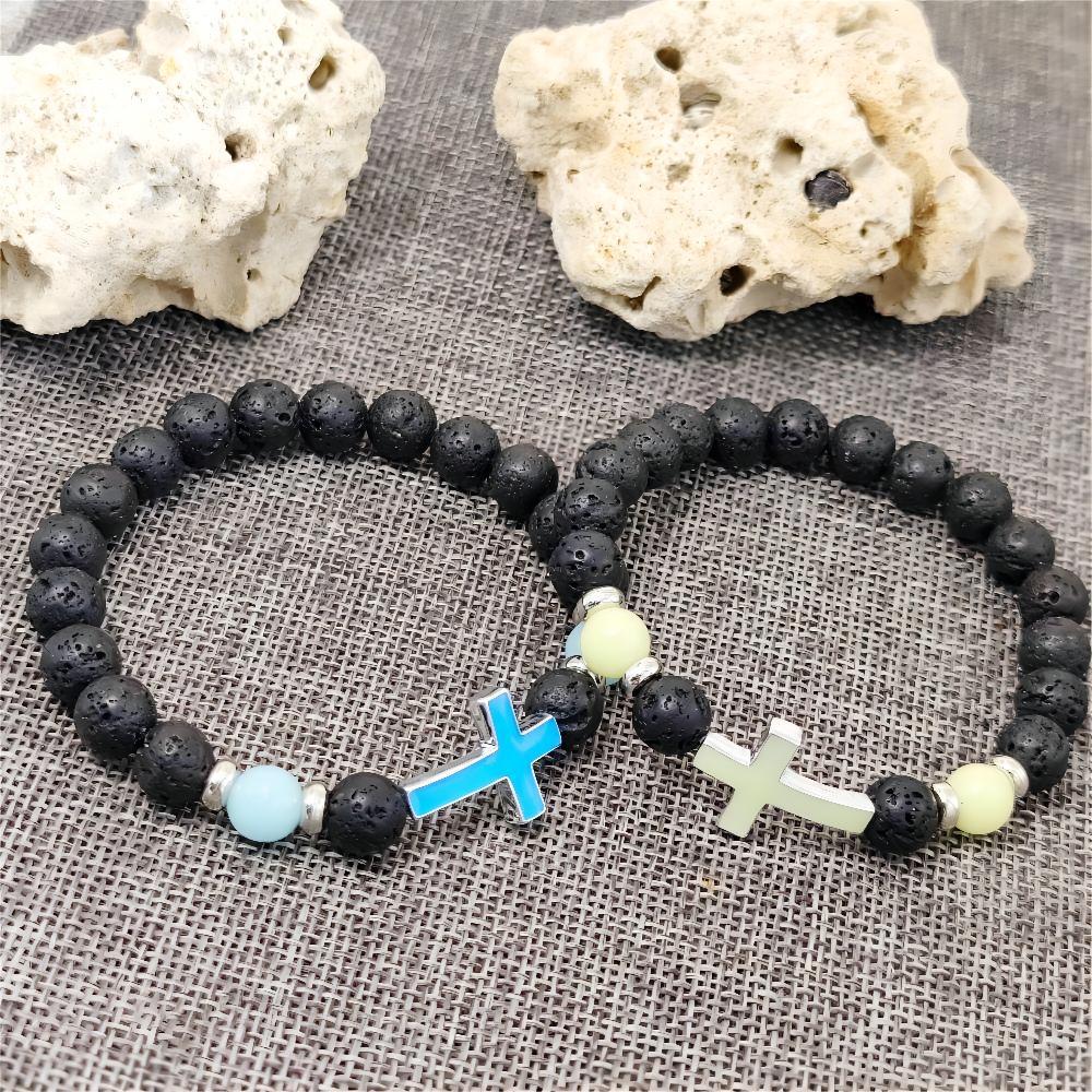Luminous Cross Bracelet